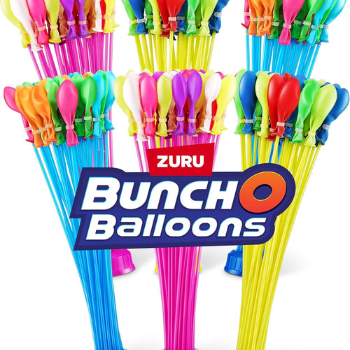 Bunch O Balloons Crazy Color by ZURU, 200+ Rapid-Filling Self-Sealing Water Balloons for Outdoor Family, Friends, Children Summer Fun, Amazon Exclusive (6 Pack)
