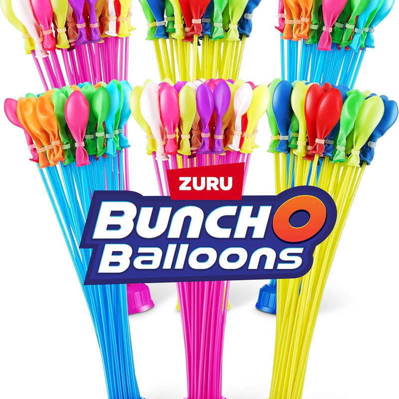 Bunch O Balloons Crazy Color by ZURU, 200+ Rapid-Filling Self-Sealing Water Balloons for Outdoor Family, Friends, Children Summer Fun, Amazon Exclusive (6 Pack)