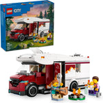 LEGO City Holiday Adventure Camper Van Building Toy Set with 3 Minifigures and Accessories