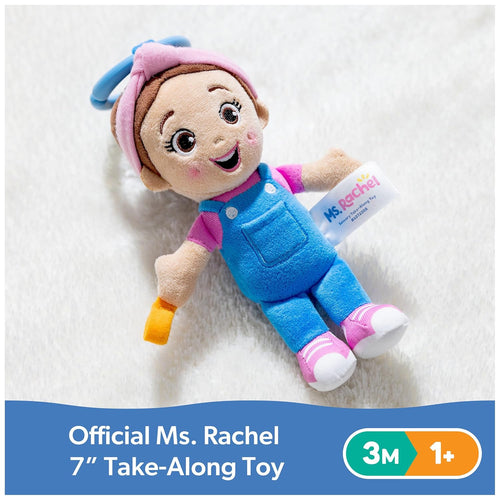 ms. rachel official sensory take-along baby swing and stroller teething toys for girls and boys 3 months-1+