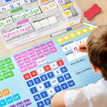 JoyCat 265 Phonics Magnetic Letter Tiles- Hooked on Phonics, ABC Reading Games Set with Word-Building Folder & Storage Case, Letter Sound Alphabet Letters, Preschool Pre k Classroom Materials