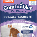 Hartz Comfitables Cat Diapers, Size L 12 Count, Comfortable & Secure Fit, Easy to Put On