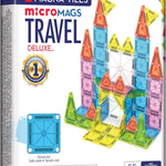 MAGNA-TILES microMAGS Travel Set Deluxe 55-Piece Magnetic Construction Set, The Original Magnetic Building Brand