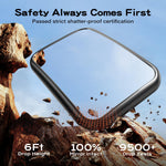 TAZENI Baby Car Mirror for Rear Facing Car Seat, Patented Stable Hook Clip | Shatterproof, 360° Rotation, Crystal Clear View, Easy Install, Crash-tested, Baby Shower Gifts for Infants Safely, Black