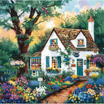 J.Biley 500 Piece Spring Street Jigsaw Puzzle for Adults & Teens, Blooming City Scene, Premium Recycled Cardboard, Anti-Glare HD Print, Letter-Coded Back, 20.5x15 Inch.