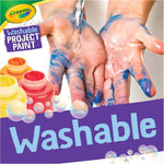Crayola washable kids paint 6ct, school supplies for toddlers, ages 3+