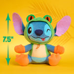 Disney Stitch Goes Wild Small Plush - Stitch Frog, Soft Collectible Plush Stuffed Animal Toy with Wild Details, Cute & Fluffy, for Kids, Fans & Collectors by Just Play