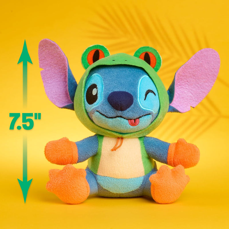 Disney Stitch Goes Wild Small Plush - Stitch Frog, Soft Collectible Plush Stuffed Animal Toy with Wild Details, Cute & Fluffy, for Kids, Fans & Collectors by Just Play