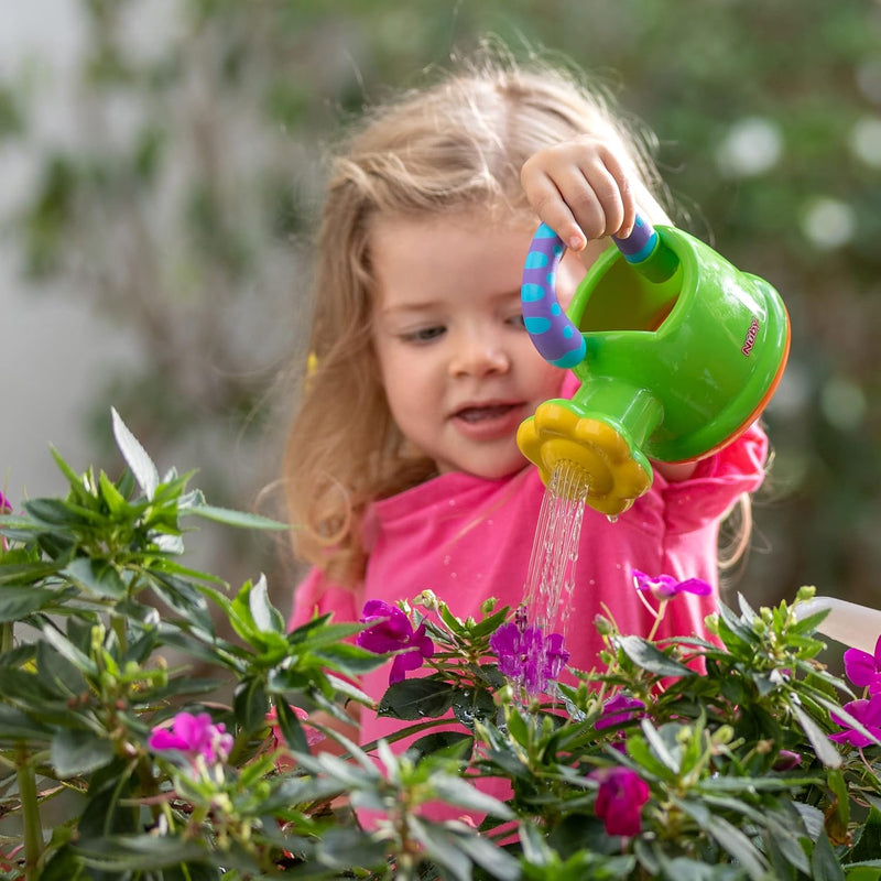 nuby watering can bath toy for toddlers and kids 18+ months interactive fun baby bath essentials