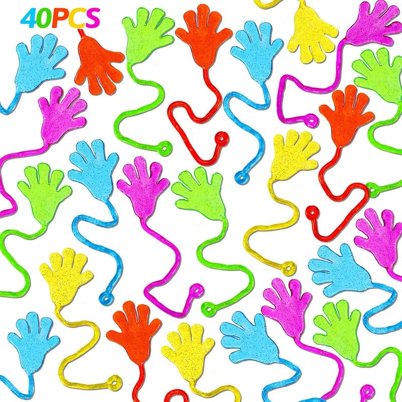 100PCS Glitter Slap Hands for Kids 4-8 Party Favors Goodie Bag Stuffers Classroom Prizes Bulk Mini Treats