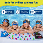 Skillmatics – Seek & Splash, Pool Dive Toys for Kids, Search & Find Game | Swimming Pool Number Dive Toy, Summer Fun & Gift for Boys & Girls Ages 6, 7, 8, 9, 10, 11 & Up, Includes 50 Colorful Gems