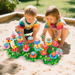 springflower flower garden building kit 148pcs for girls 3-7 years old with storage case