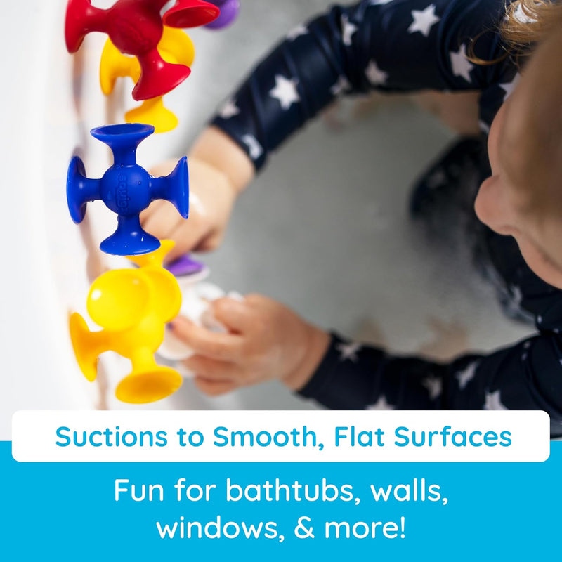 Fat Brain Toys Squigz Starter Set - Suction Bath Toys for Kids 3+