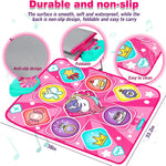 Dance Mat with LED Lights, Adjustable Volume, 5 Game Modes, Portable Music Dance Mat for Kids and Adults