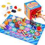 joycat mystery alphabet box for kids, 26 pcs letters sorting matching game activities