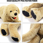 LotFancy Dog Stuffed Animals Plush, 21" Soft Cuddly Golden Retriever Plush Toys, Large Stuffed Dog, Puppy Dog Stuffed Animals, Easter Birthday Gift for Kids Girls Boys