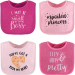 The Peanutshell Baby Girl Terry Bib Set of 8-100% Cotton, Soft, Absorbent Baby Bibs, Toddler Girl Set, Newborn & Infant Bib - Pink