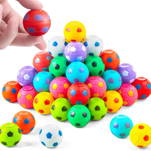 JOYIN 36 Pack Soccer Fidget Spinners for Kids, Compact and Portable Stress Relief Toys