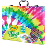 Crayola Inspiration Art Case Coloring Set - Tie-Dye (140ct), Art Supplies Set For Kids, Travel Drawing Kit, Gift for Girls & Boys, Ages 5+ [Amazon Exclusive]