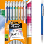 BIC Xtra-Sparkle Number 2 Mechanical Pencils With Erasers, Medium Point (0.7mm), 24-Count Pack, Mechanical Pencils for School Supplies