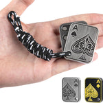 Fidget Toys Adults, EDC Metal Fidget Slider for Teens, Magnetic Poker Push Card, Adult Fidget Toy for Anxiety ADHD, Cool Office Gadgets for Men Dad, Stress Relief Clicker Gifts for Adults & Teen Boys
