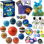 Solar System Planets Toys STEM Educational for Kids Non-Toxic, Space Astronaut Slime Ball Alien Monster Toy Set