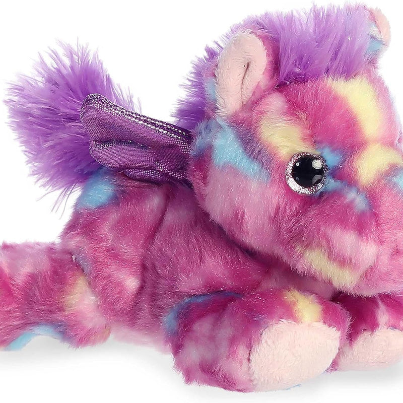 Aurora® Vibrant Bright Fancies™ Jellyroll Unicorn™ Stuffed Animal - Eye-Catching Fun - Delightful Cuddles - Pink 8 Inches