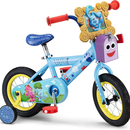 Nickelodeon Blue's Clues & You Kids Bike with Training Wheels and Fun Mailbox Storage