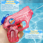 Mini Water Gun for Kids Toddler, 2 Pack Squirt Blasters Water Guns Toys | Small Soaker Pistol Super Squirts with Trigger for Boys Girls Summer Swimming Bath Pool Beach Outdoor Party Games Gift Toys