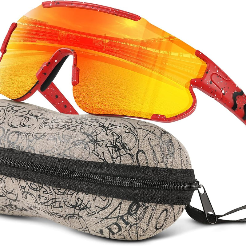 Kids Baseball Polarized Sunglasses for Boys and Girls, Youth Sun Glasses for Cycling and Running
