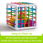 Fat Brain Toys InnyBin Shape Learning Sensory Toy | Grasping and shape-learning activity. Fine motor skills, sensory learning, spatial reasoning. Babies, toddlers, 10 months+.