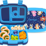 Bentgo + BLUEY Kids Prints Leak-Proof, 5-Compartment Bento-Style Kids Lunch Box - Ideal Portions for Ages 3-7, Durable, Drop-Proof, Dishwasher Safe, & PFAS & BPA-Free Materials (Hearts & Crafts)