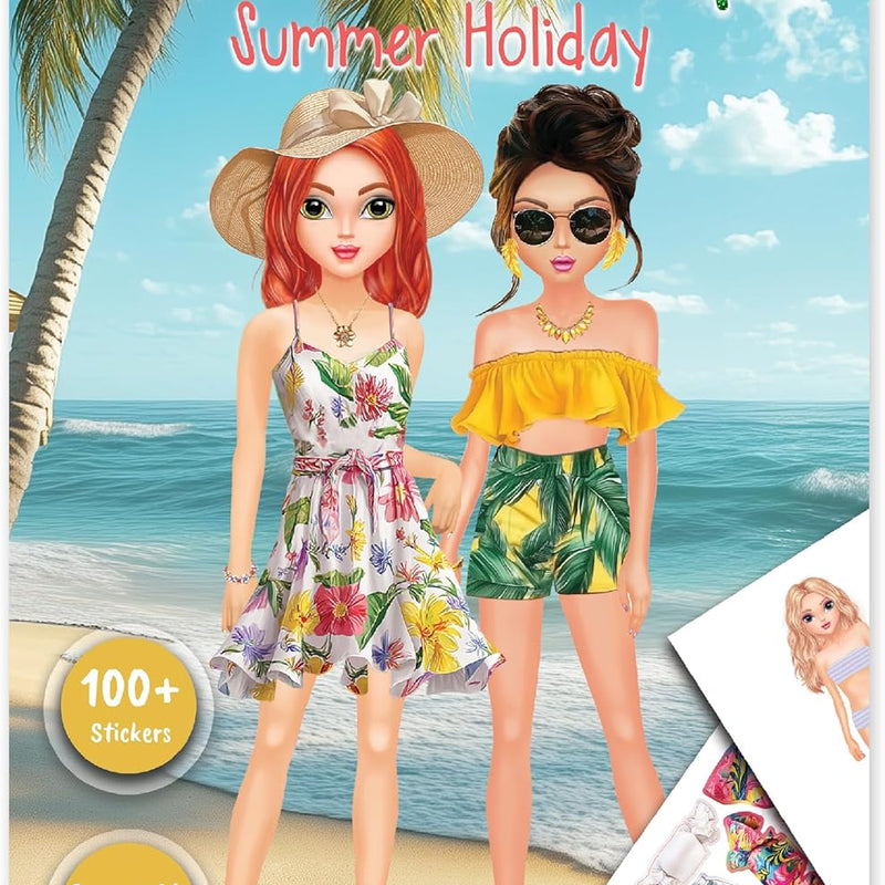 BSCOOL Sticker Dress up Books - Sticker Activity Book for Kids. Learn Girls Fashion Design with Stickers and Guides for Kids 5 and up. Little Designer Creativity Book. Stickers, Paper Dolls. - Glamour