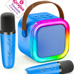 IROO Mini Karaoke Machine for Kids with Wireless Mics and Colorful Lights, Bluetooth 5.3, Ages 4+ Years Old