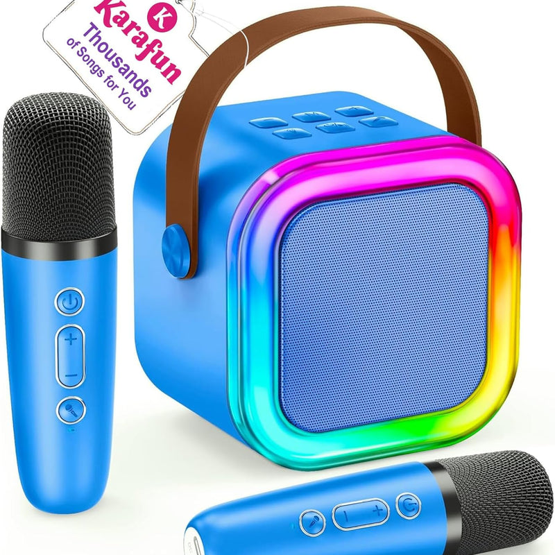 IROO Mini Karaoke Machine for Kids with Wireless Mics and Colorful Lights, Bluetooth 5.3, Ages 4+ Years Old