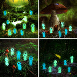 CCINEE 20Pcs Glow in Dark Tree Elves Fairy Luminous Ghost Micro Landscape Accessories Miniature Tree Elves Decoration for Garden Landscape Aquarium Dollhouse Potted Plants Decoration