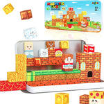 Mini Magnetic Tiles Travel Set with Case 30pcs, Mini Travel Magnet Tiles, Portable Travel Size Magnetic Tiles for Kids Ages 3-5 4-8 Boys Girls, STEM Magnet Toys for Outdoor, Kids Gift