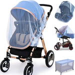Sysmie 2 Pack Baby Stroller Mosquito Net, Durable Mesh Protection, Black | Universal Fit Bassinets, Cradles, Playards, Pack N Plays & Portable Mini Cribs, Summer Essential for Infant Travel, Camping