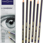 Faber-Castell Graphite Sketch Pencil Set - 6 Graphite Pencils (2H, HB, B, 2B, 4B, 6B), Drawing Pencils and Sketching Supplies