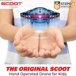 Force1 Scoot Hand Operated Drone for Kids or Adults, Mini Drones with Motion Sensor, LED Indoor Rechargeable UFO Toy