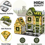 GobiDex Magnetic Tiles Expansion Pack for Kids 3-8, Army Building Blocks with STEM Learning and Sensory Play