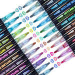Glitter Markers Self Outline Pens Metallic: 12 Shimmer Tween Teen Girl Gifts Trendy Stuff,Drawing Art Supplies Kids 6-8 9-12 10-12,Arts Crafts Kids Ages 8-12 Year Old,Cute Cool Fun Crafts Girls 8-12