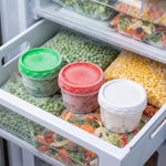 8oz Small Plastic Freezer Food Containers with Lids, 1 Cup, 12pcs | Airtight & BPA-free for fresh food. Dishwasher/freezer safe, perfect for daily meal prep, portion control,snacks on-the-go.