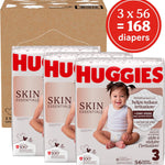 Huggies Skin Essentials Diapers Size 3, 168 Count (3 Packs of 56)