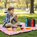 Insulated Lunch Box for Boys Girls, Game Lunch Bag for School Work Office Travel Picnic Hiking Beach, Waterproof Leakproof Portable Fits Most Bento Boxes
