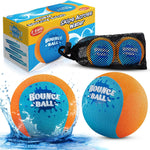 Bambilo Water Skipping Ball | 2-Pack Bounce Balls | Water Bouncing Beach Balls & Grip Ball | Pool Toys for Kids Age 5-8-12 | Great Summer Water Toy for Beach Swimming Pool River Lake