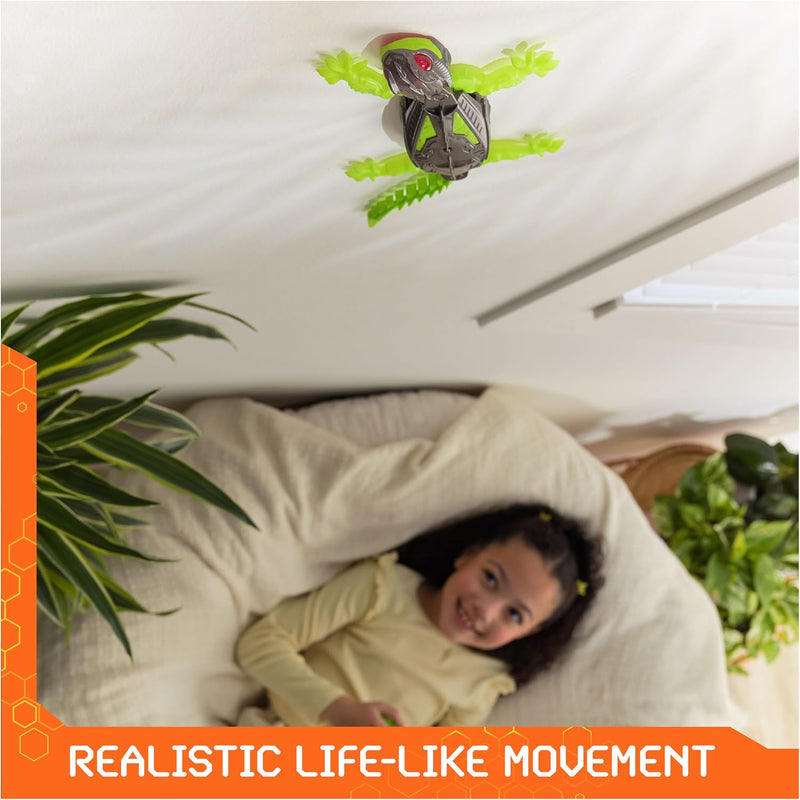 Official HEX BOTS Wall Crawler Gecko with rechargeable remote control and realistic gecko design for kids