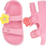 ChayChax Toddler Boys Girls Double Buckle Sandals Children's Adjustable Back Strap Water Sandal