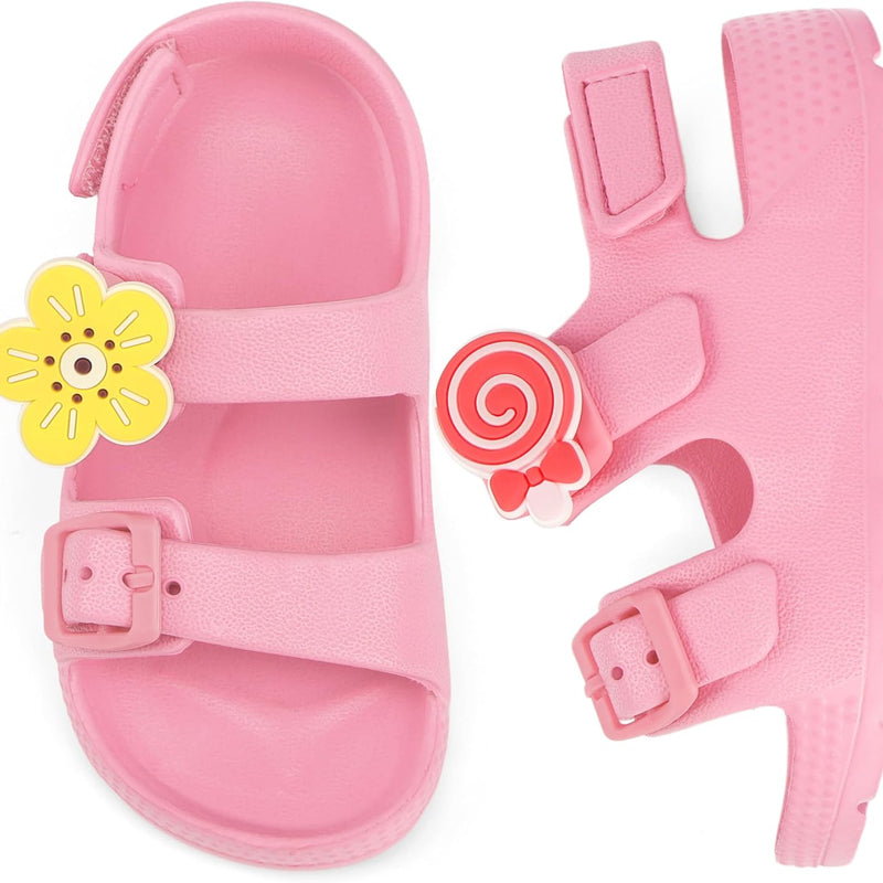 ChayChax Toddler Boys Girls Double Buckle Sandals Children's Adjustable Back Strap Water Sandal
