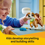 LEGO Creator 3-in-1 Cute Animals Building Toy for Kids and Girls Ages 8+ - Gift for Birthdays with Dog, Squirrel, or Duck Models